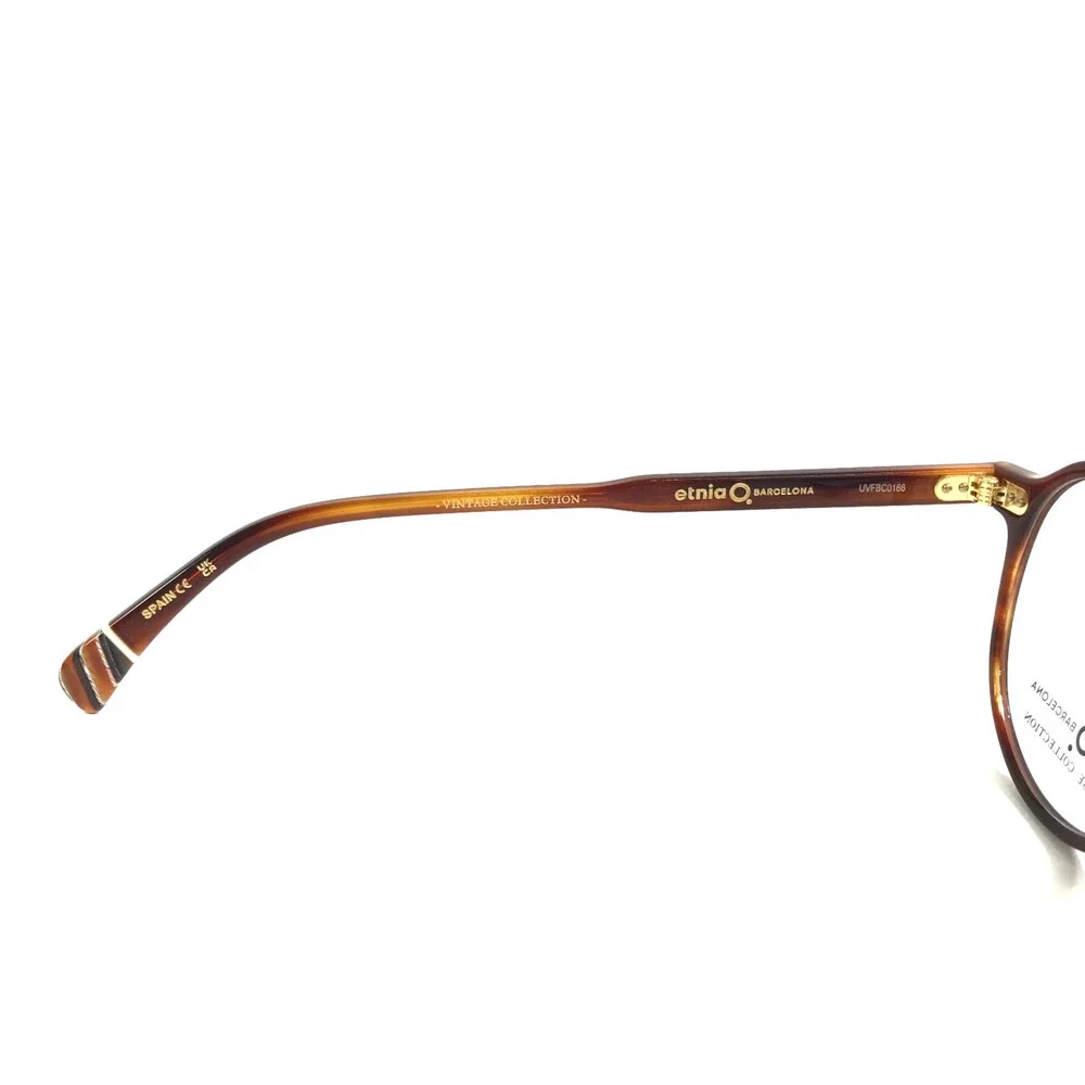 Etnia Barcelona Eyeglasses Frames ES MERCADAL HVRD Havana Red Aviator 52-17-145