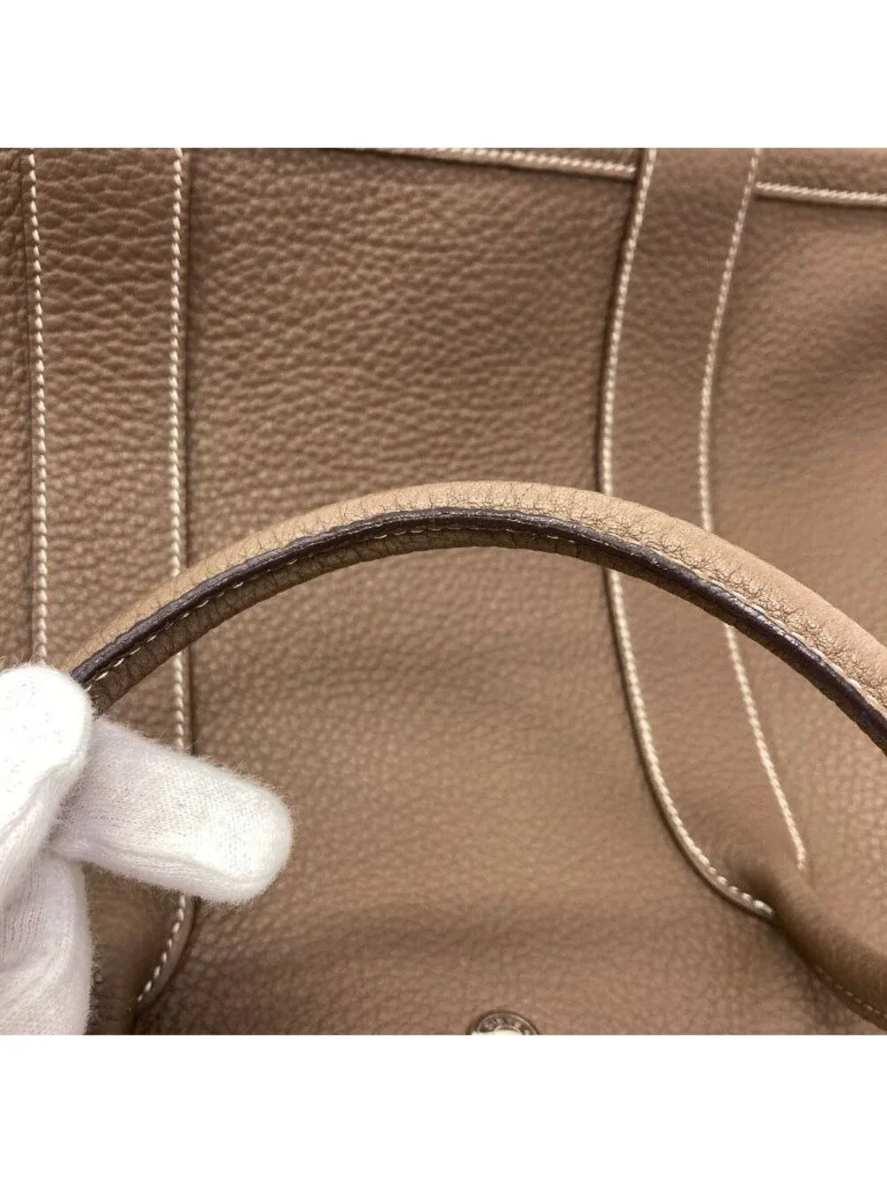 Hermes Garden Party PM Etop Silver Tote Negotiating