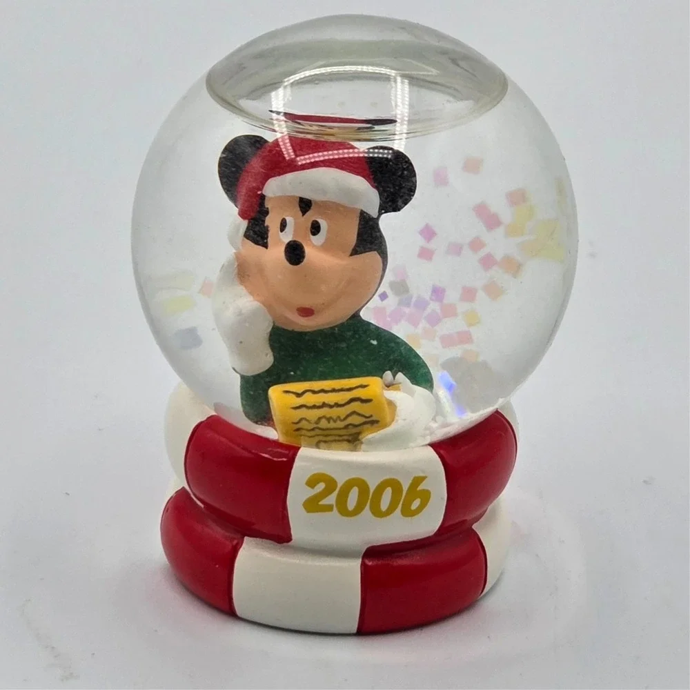 Mickey Mouse Disney Mini Snow Globe Christmas 2006 JCPenney Black Friday 2.5