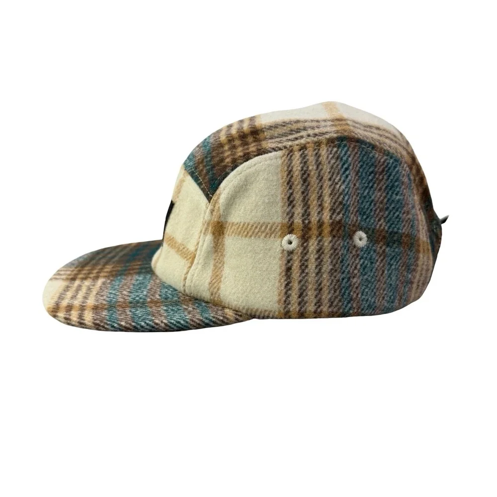 WESC We Are the Superlative Conspiracy 5 panel camper tweed Swedish hat‎