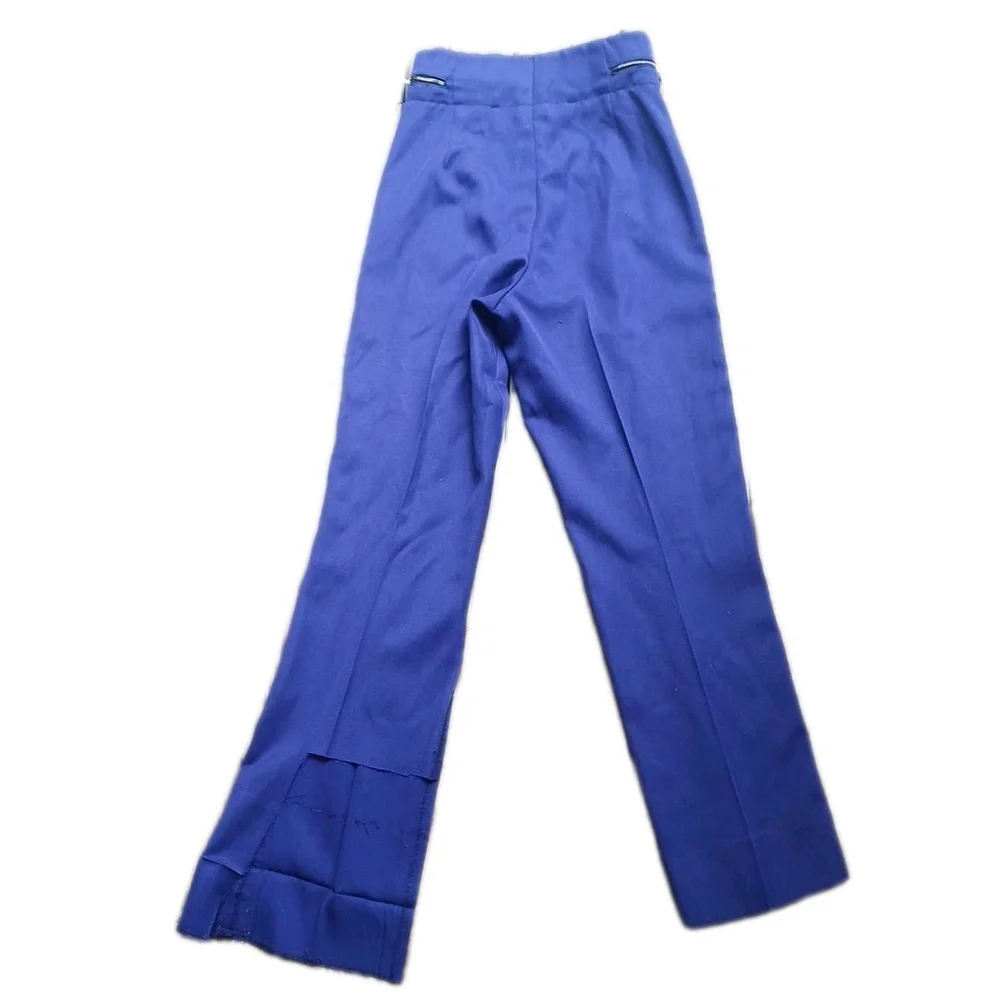 JH Lewis Vintage Marching Band Pants Purple Yellow Stripe XS