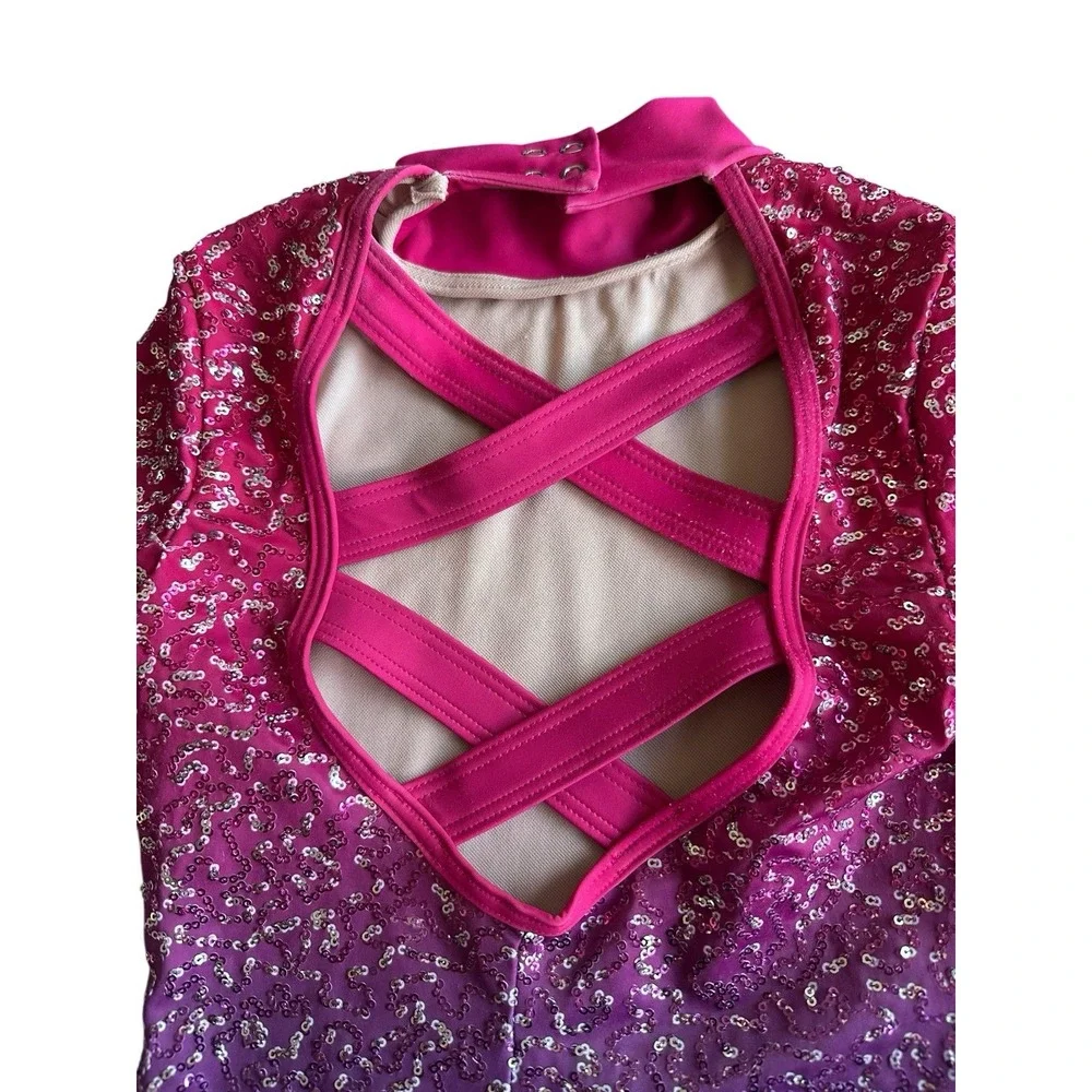 Weissman Showtime Chained To The Rhythm Lipstick Size MC Dance Costume Excellent