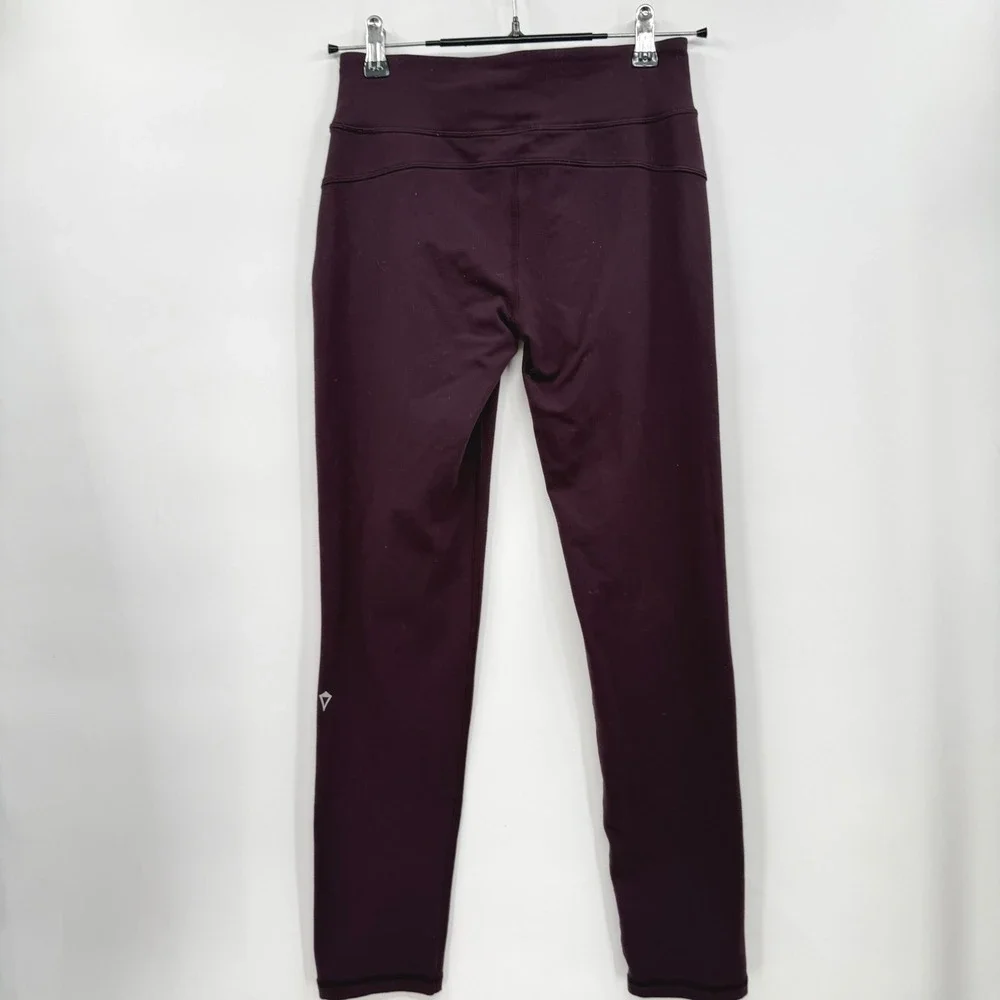 Ivivva 12 Leggings Girls Plum Purple Athletic Pockets Yoga‎ Pants IG5621S