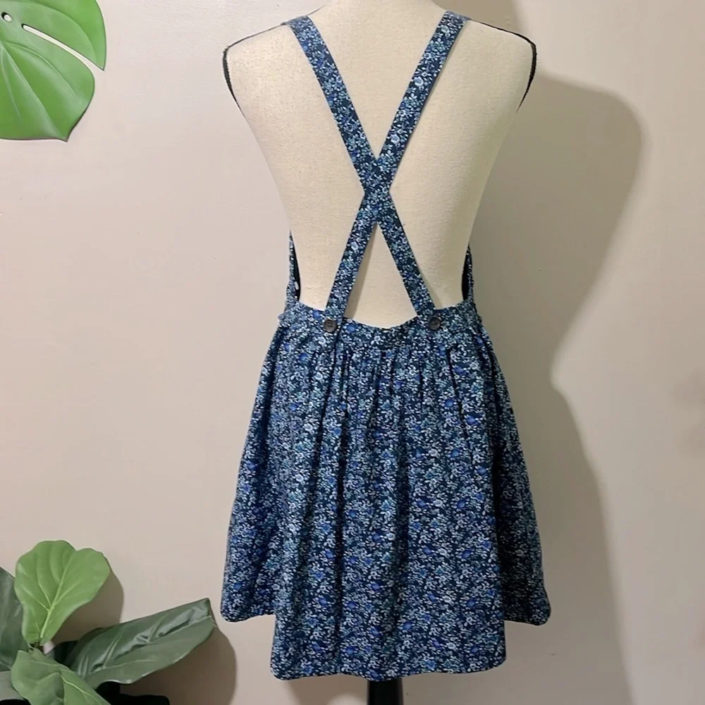Free People Petunia Smocked Mini Dress in Cerulean Blue Sz. XS