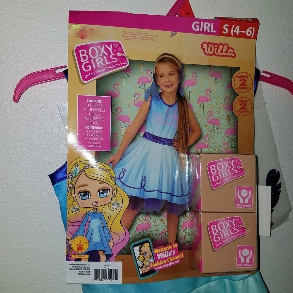 NEW Willa Boxy Girls Halloween Costume Small 4-6