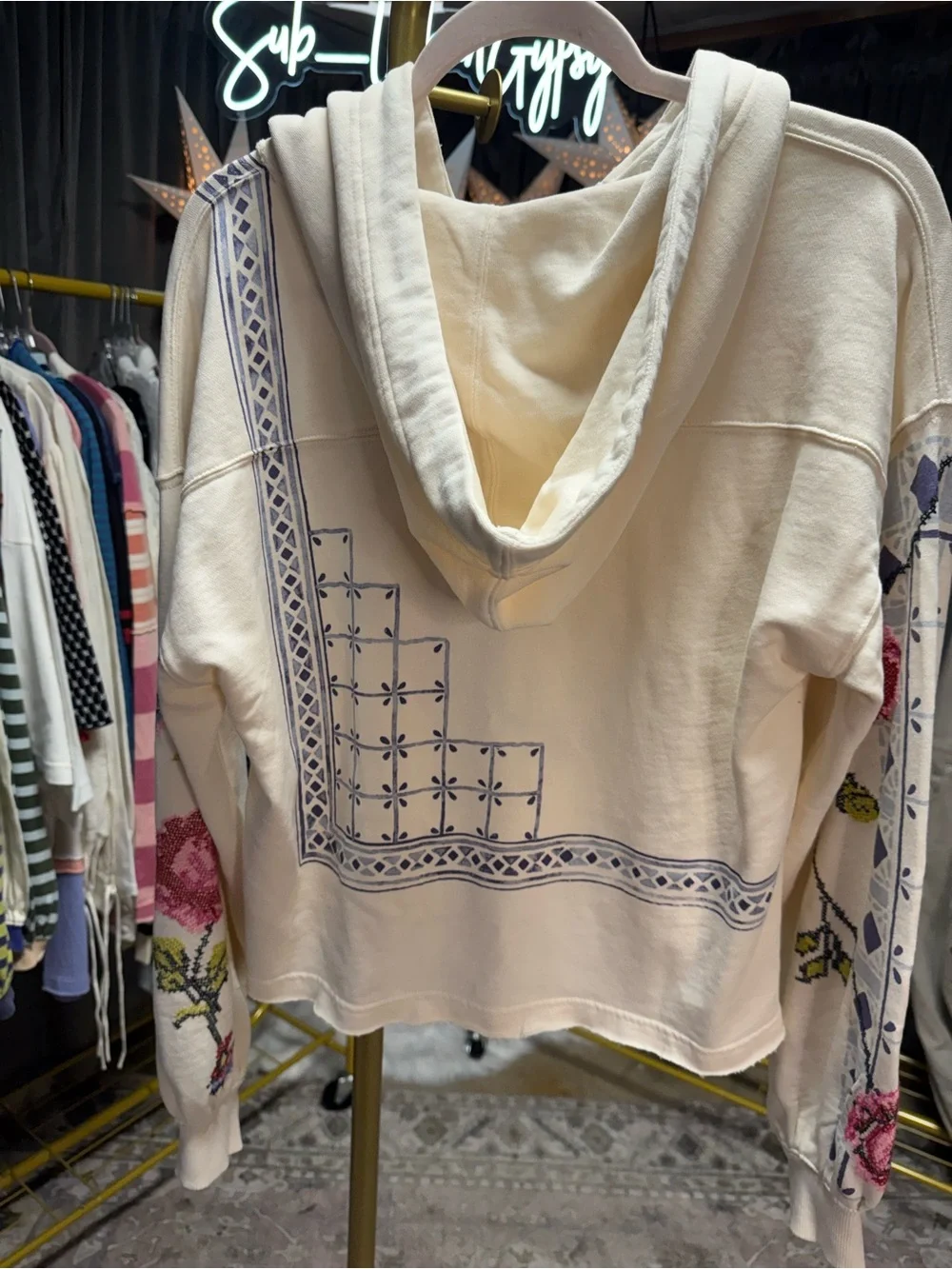 Free People hooded shoulder