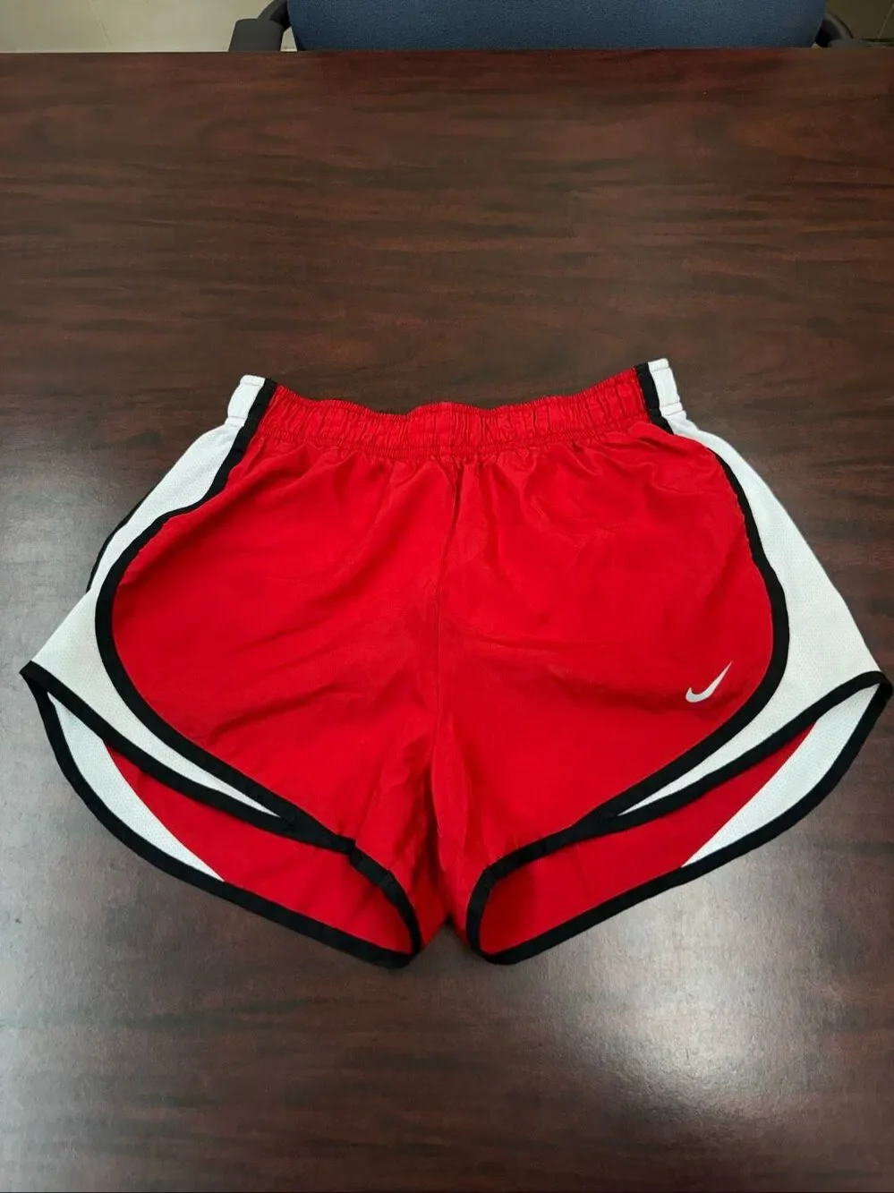 Nike Dri-Fit Red and White Athletic Shorts Size Small