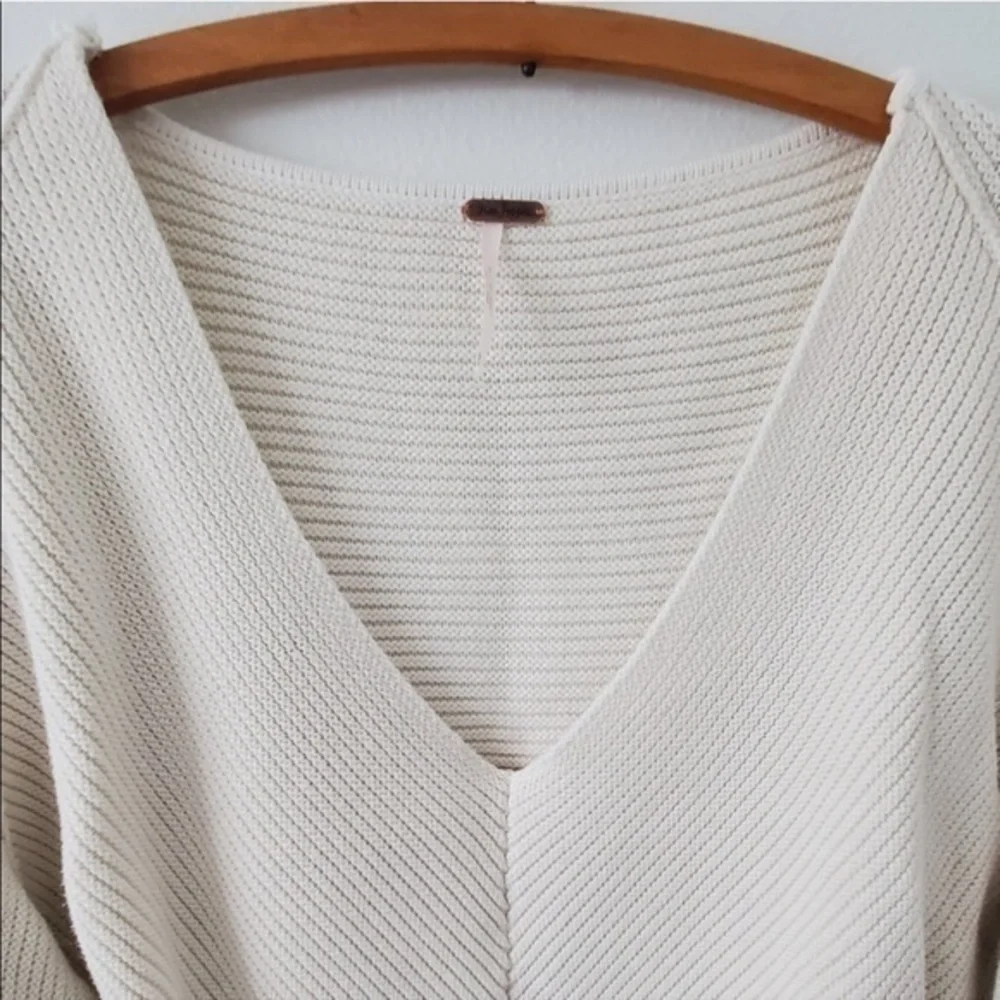 Free People cream oversized