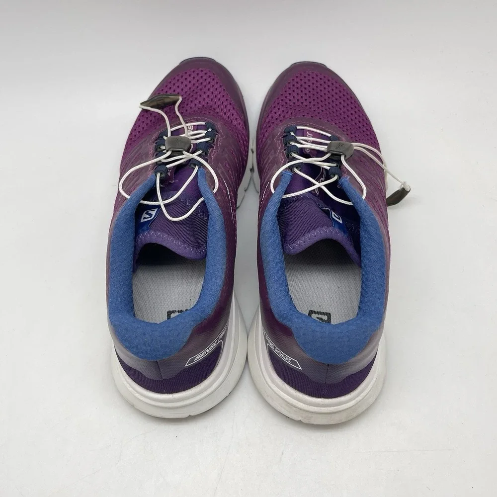 Salomon Sneakers Womens 7.5 Sense Pro Max 392488 Purple Athletic Trail Gym Shoes