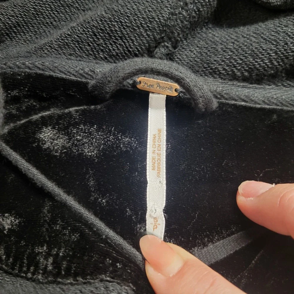 Free People functional patch cardigan