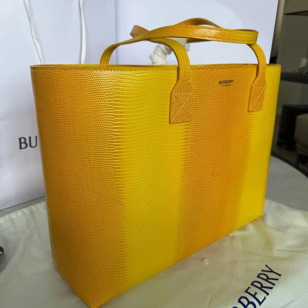 Burberry embossed materials includes