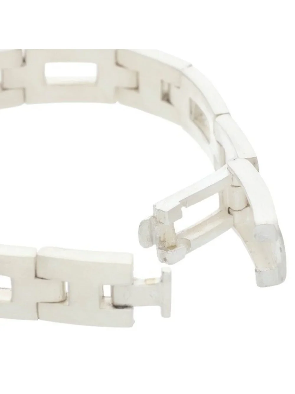 Hermes Cles Silver Bracelet