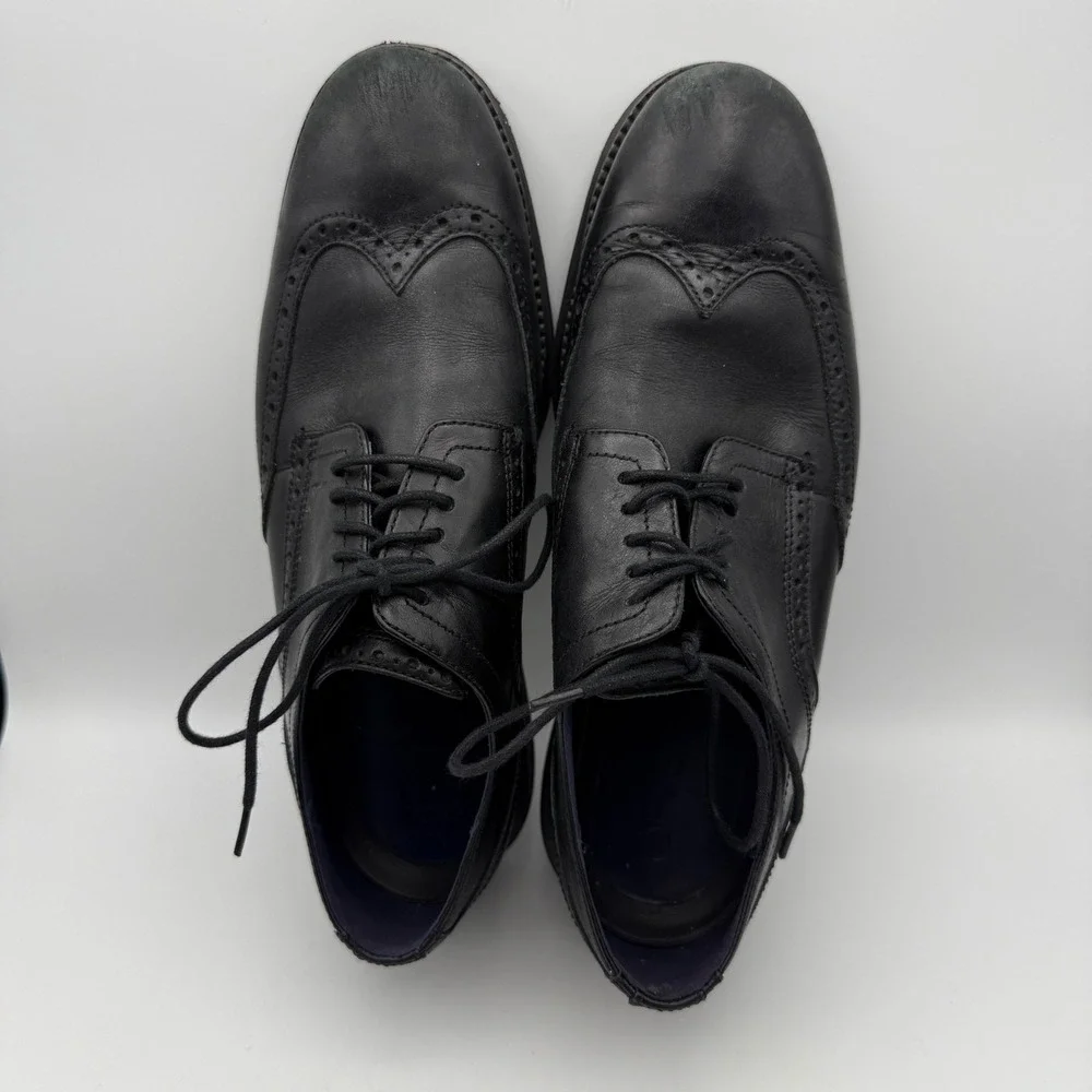 Cole Haan Grand Evolution Wingtip Oxford Men's 9M Leather‎ Dress Shoes Black