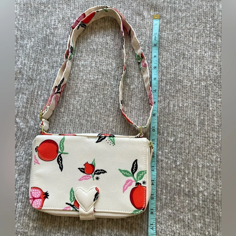 Cath Kidston Pomegranate The Everything Cross‎ Body Bag Cream