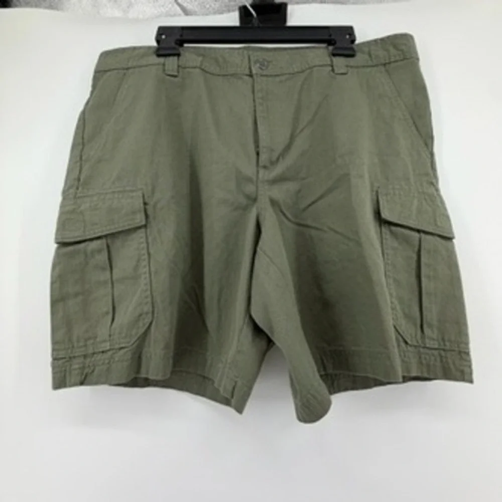 Columbia Mens‎ Olive Green Cotton Cargo Shorts Size 38 XM4835 Hiking Utility