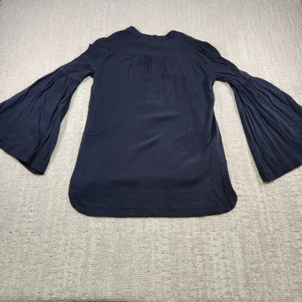 Free People Shirt Women XS‎ Easy Girl Bell Sleeve Tunic Top Boho Cowgirl Flare