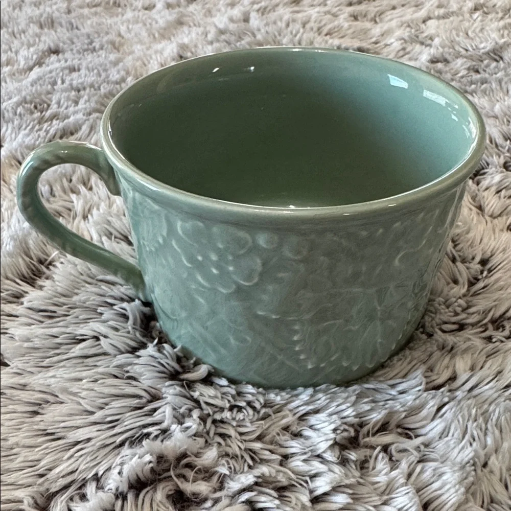 Mikasa English‎ Countryside Celadon DP400 Japan-E Set of 5 Green Tea Cups Mugs