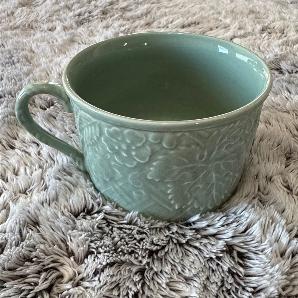 Mikasa English‎ Countryside Celadon DP400 Japan-E Set of 5 Green Tea Cups Mugs