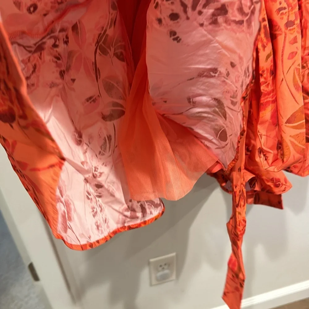 NWT‎ free people party small Matilde Mini Dress or age floral bow dress
