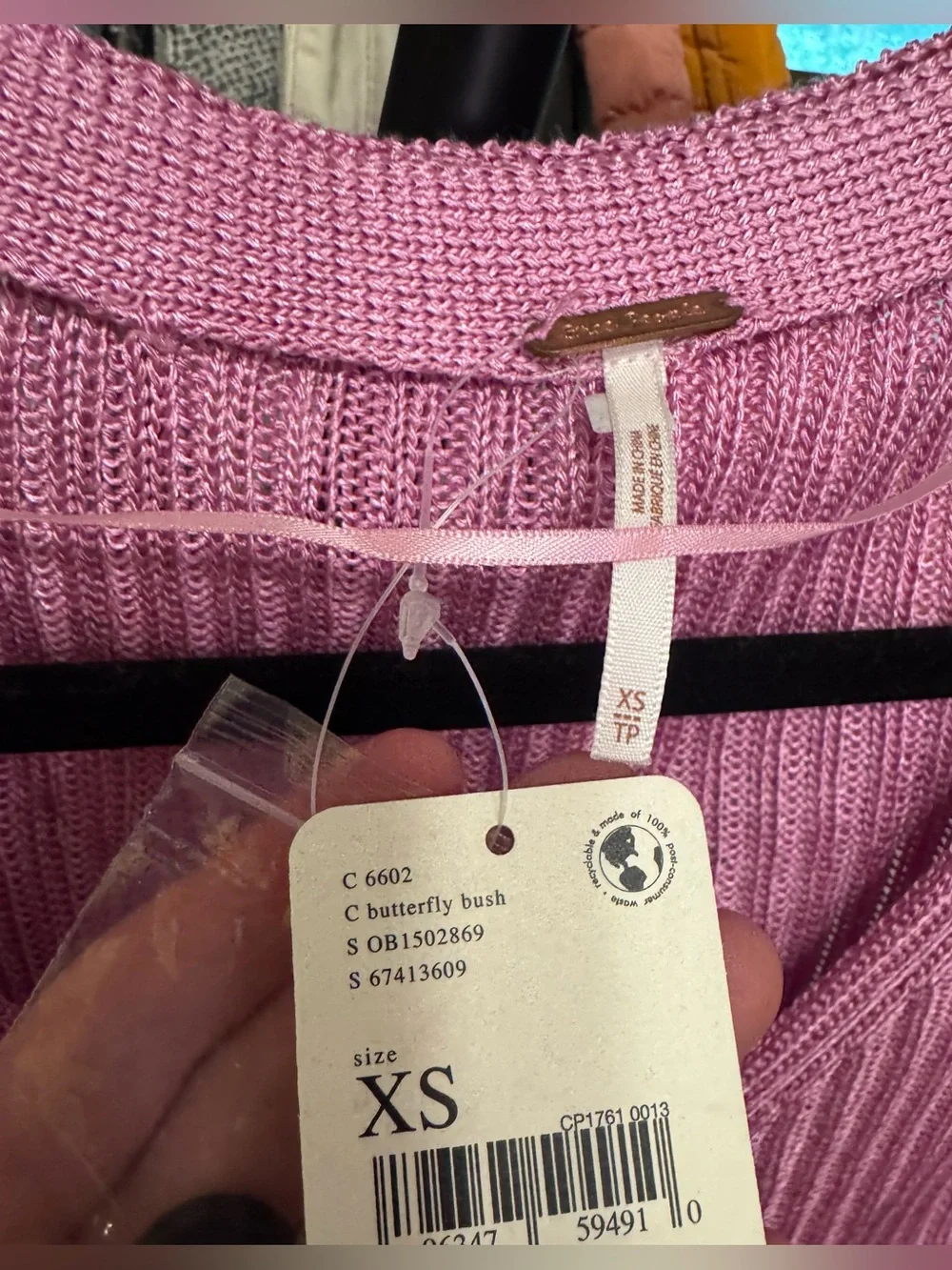 NWT Free People Game On Cardigan - Butterfly Blush pink - XS