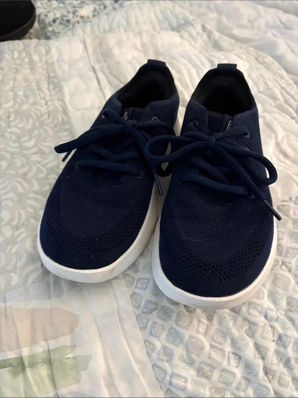 allbirds Navy Blue Women’s Knit Sneakers