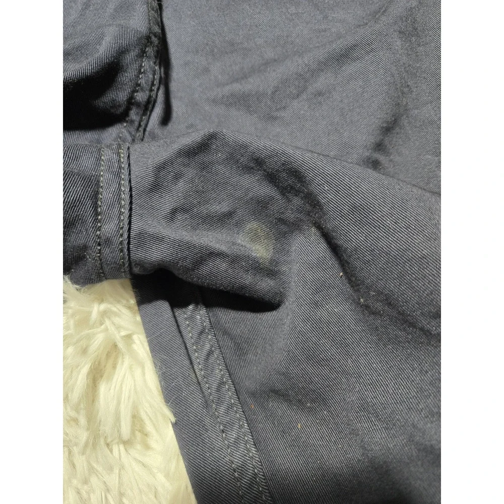Levis Mens Navy Blue‎ Ripstop Cargo Shorts Size W34 Distressed Pockets
