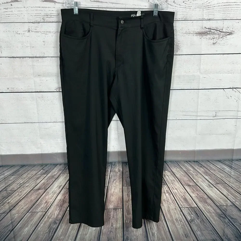Callaway Pants Mens 36 Black Pockets Light Weight Golf Stretch‎ Office