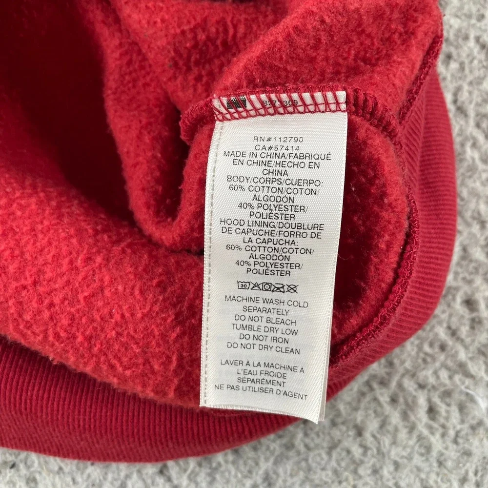 True Religion Mens Red Long‎ Sleeve Pockets Full-Zip Hoodie Size S Streetwear