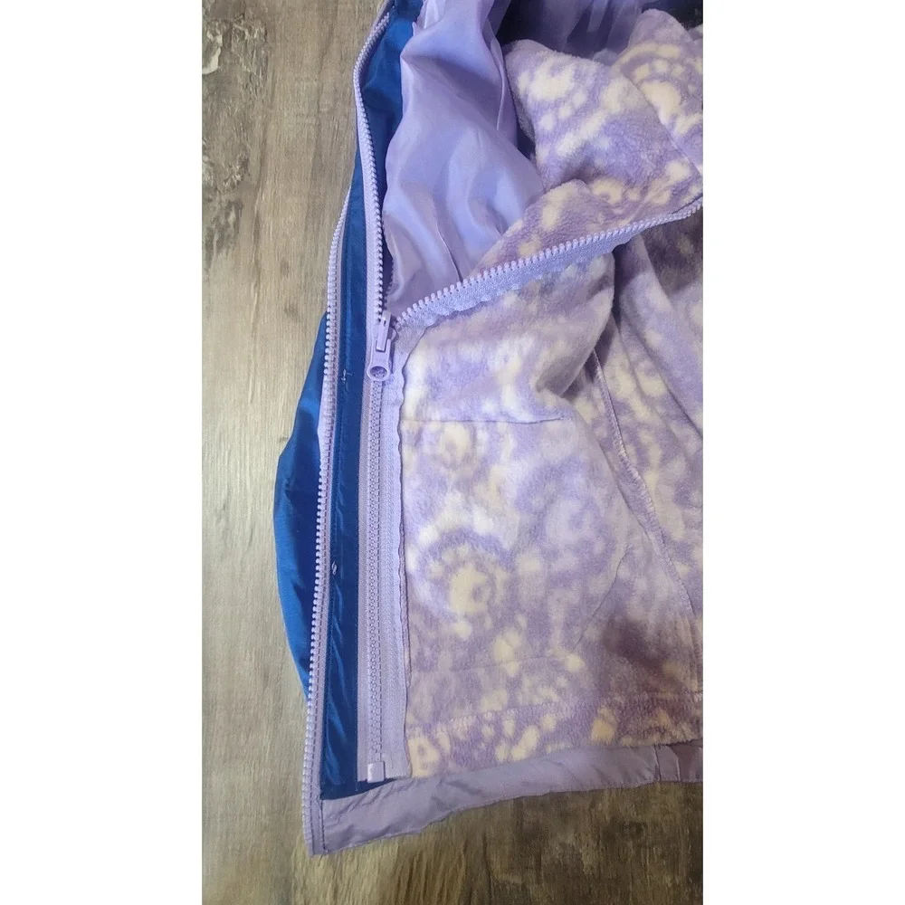 Eddie Bauer Girls Toddler XS 5-6 Lone Peak‎ 3 in 1 Jacket Violet Purple