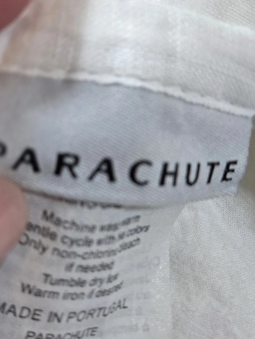 Parachute calking freshly holes