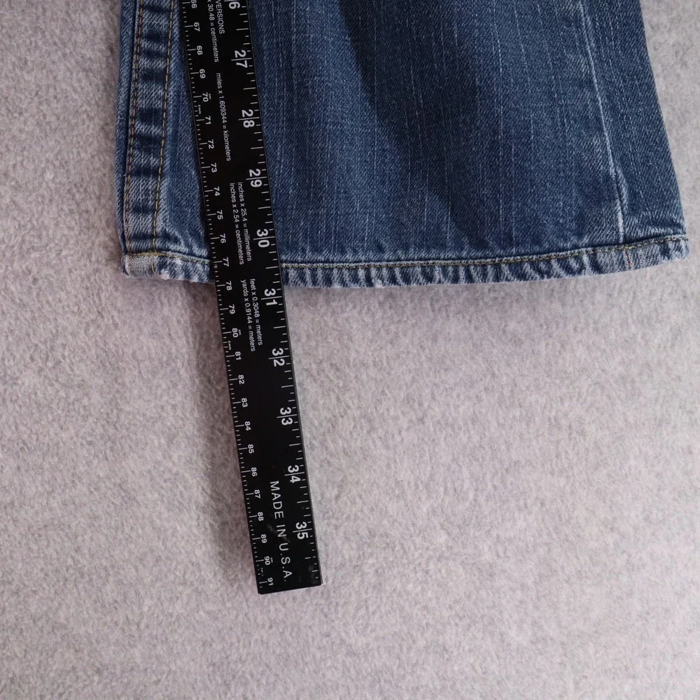 True Religion Jeans Mens 32‎ Billy Relaxed Bootcut Flap Pocket Cotton Denim Blue
