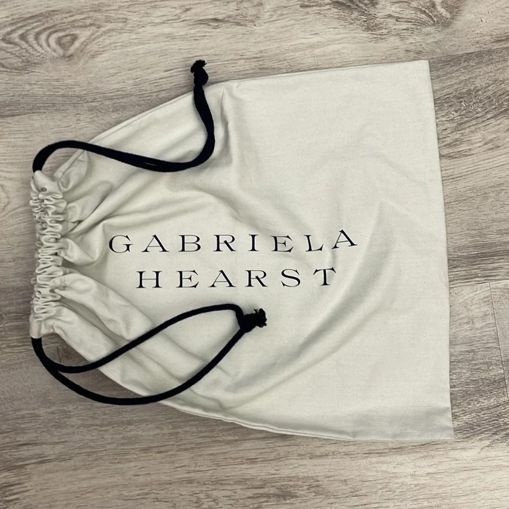Gabriela Hearst Off White with Navy Blue Letters Dust Bag Approximately 16