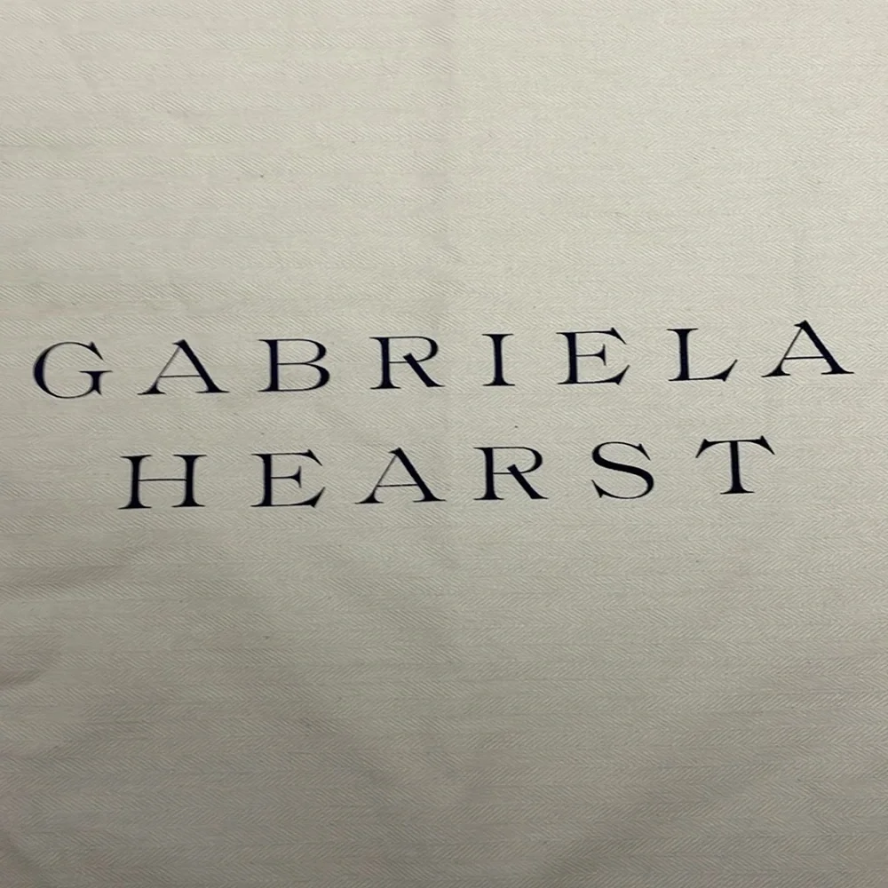 Gabriela Hearst Off White with Navy Blue Letters Dust Bag Approximately 16