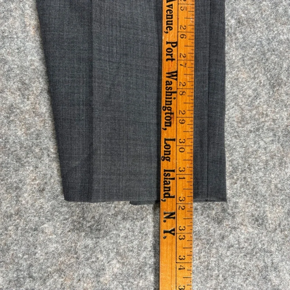 Lauren Ralph Lauren Mens Gray Classic Fit Wool Ultraflex Suit Trouser Pant 44x32