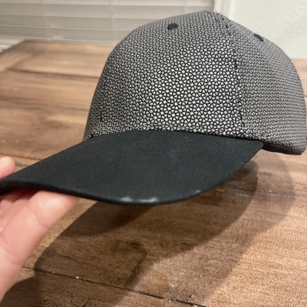 Hex Armor With Super Fabric Cap Hat Adult Adjustable Gray Black Plastic‎ Poly