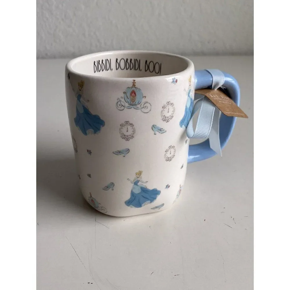 Rae Dunn Disney Cinderella Carriage Clock‎ Slipper Bibbidi Bobbidi Boo Mug NEW