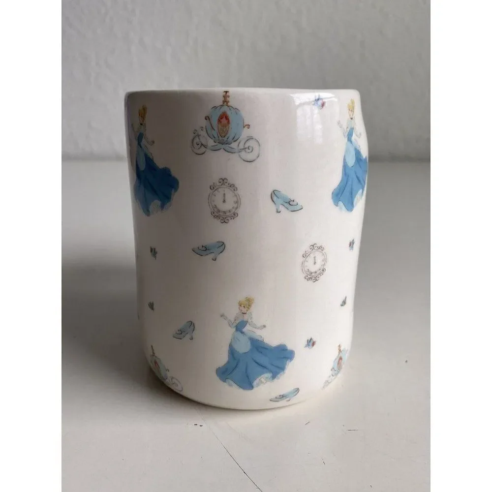 Rae Dunn Disney Cinderella Carriage Clock‎ Slipper Bibbidi Bobbidi Boo Mug NEW