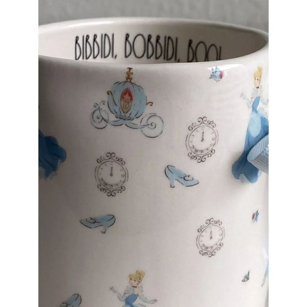Rae Dunn Disney Cinderella Carriage Clock‎ Slipper Bibbidi Bobbidi Boo Mug NEW
