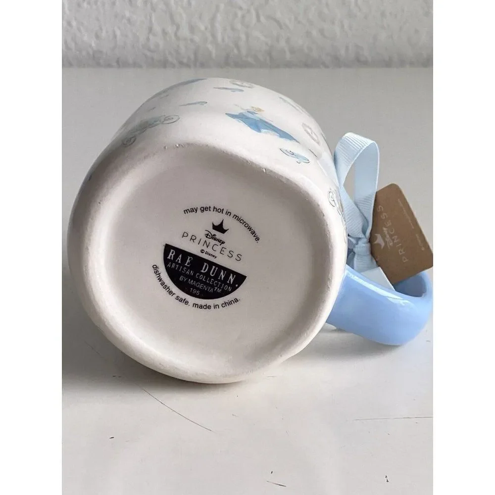 Rae Dunn Disney Cinderella Carriage Clock‎ Slipper Bibbidi Bobbidi Boo Mug NEW