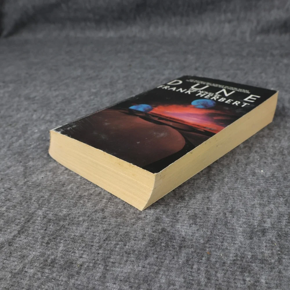 Vintage Dune Frank Herbert Black PB Sci-Fi Novel Berkley 1984 USA Movie Tie-In