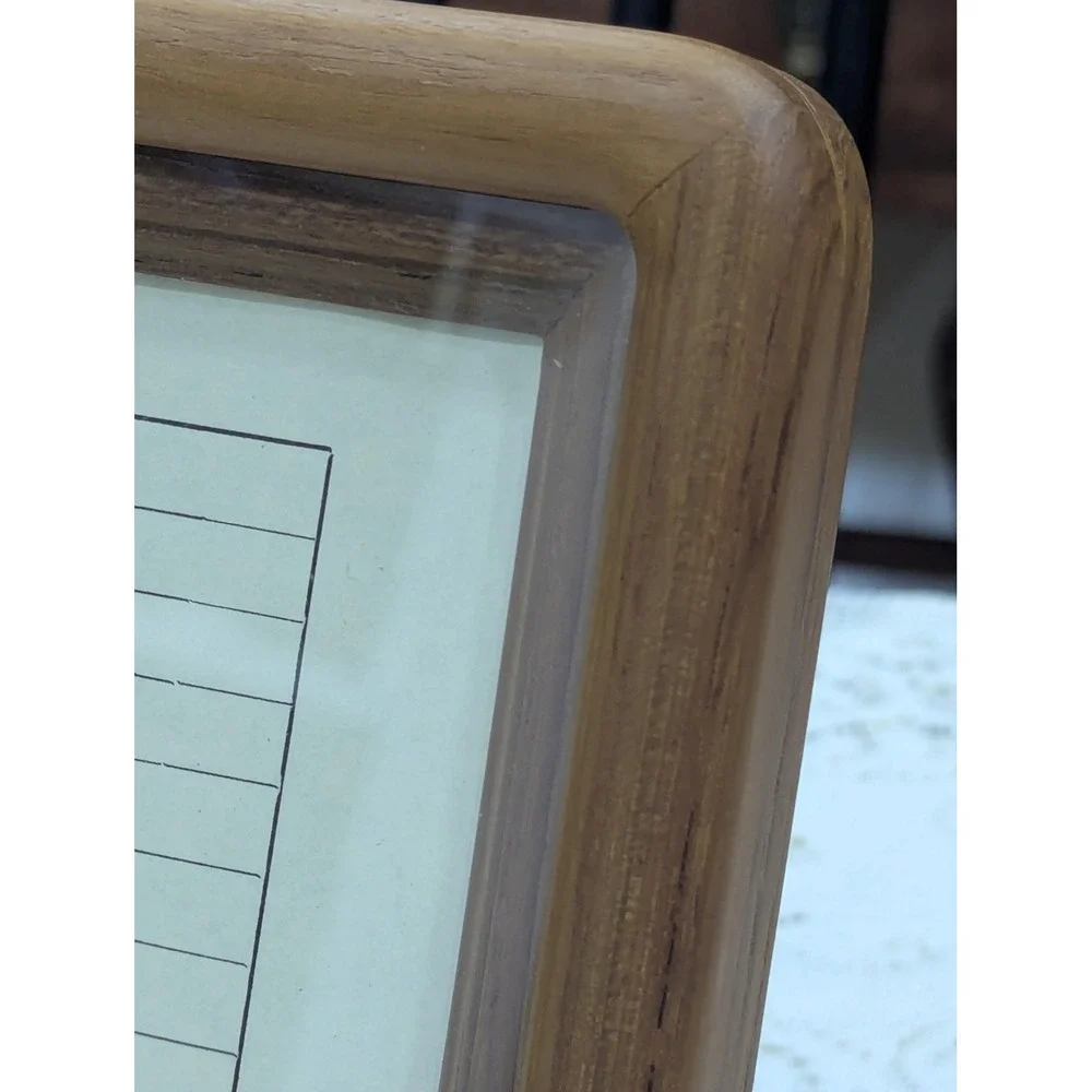 Vintage 5x7 Teak Wood Picture Frame MCM