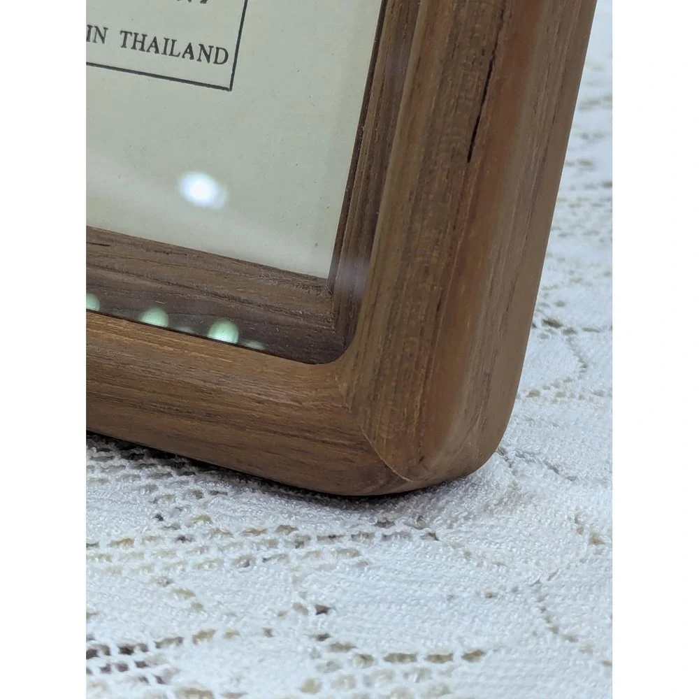 Vintage 5x7 Teak Wood Picture Frame MCM
