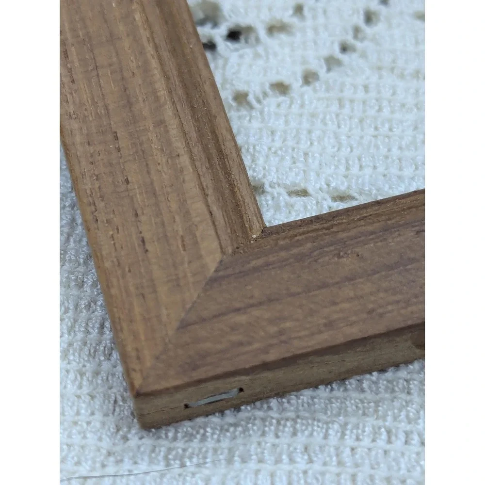 Vintage 5x7 Teak Wood Picture Frame MCM