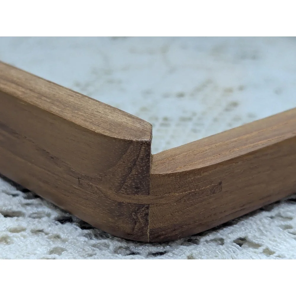 Vintage 5x7 Teak Wood Picture Frame MCM