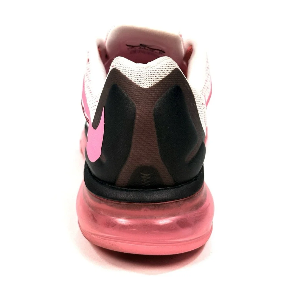 Nike Air Max 2015 Womens 10 White Pink Pow Black Running Shoes 698903-106