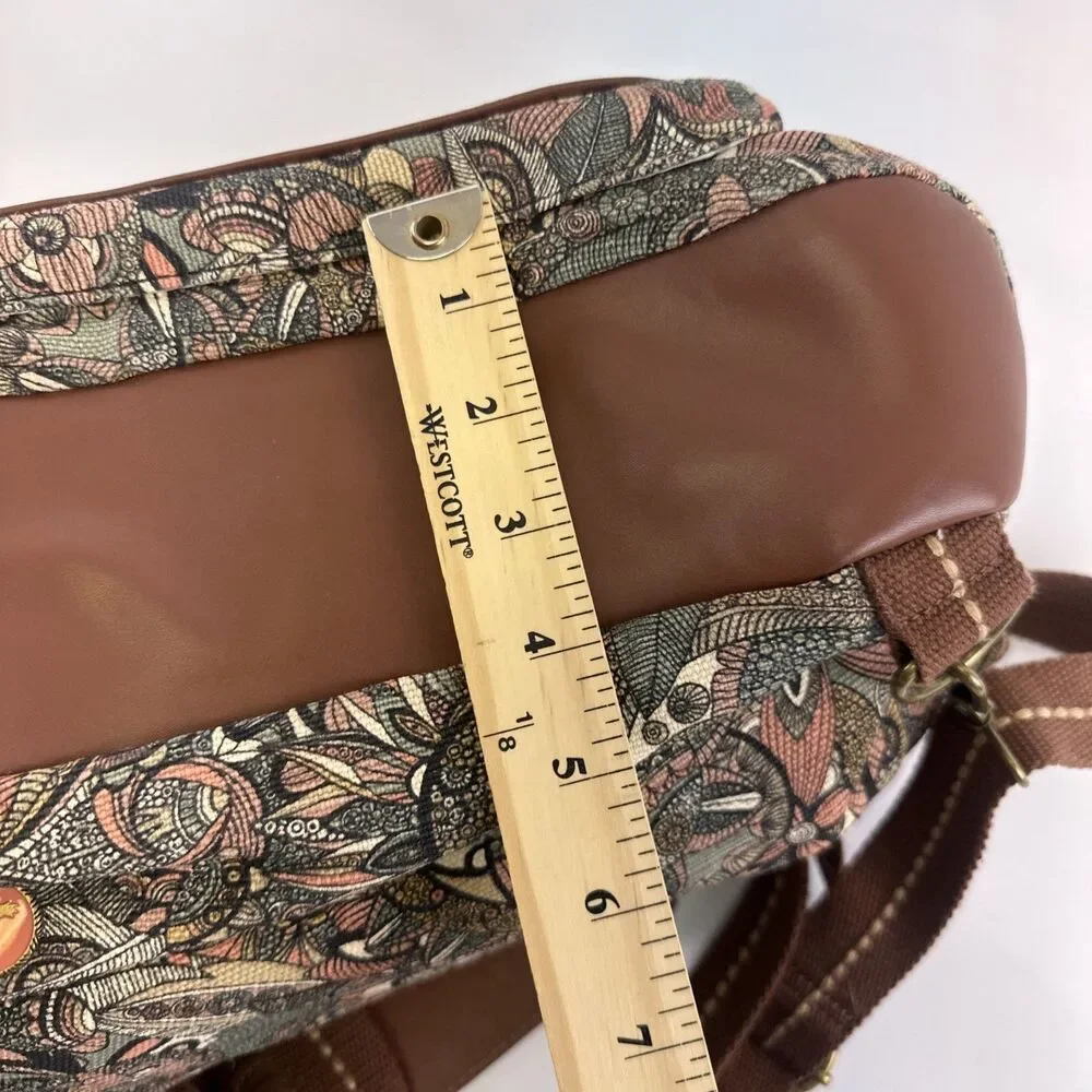 Sakroots Convertible Backpack Crossbody Canvas‎ Sienna Spirit Desert Snap Flap