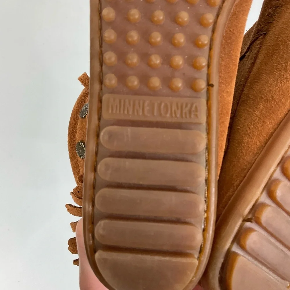 Minnetonka fringe suede