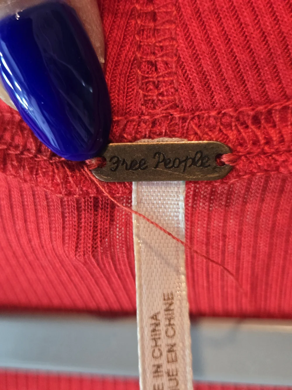 Free People ribbed knit