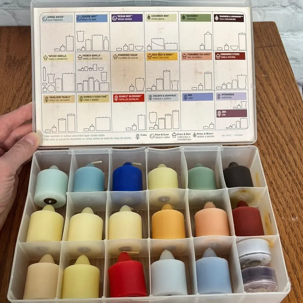 Partylite Fragrance Sampler 17 votives 2 tealights new