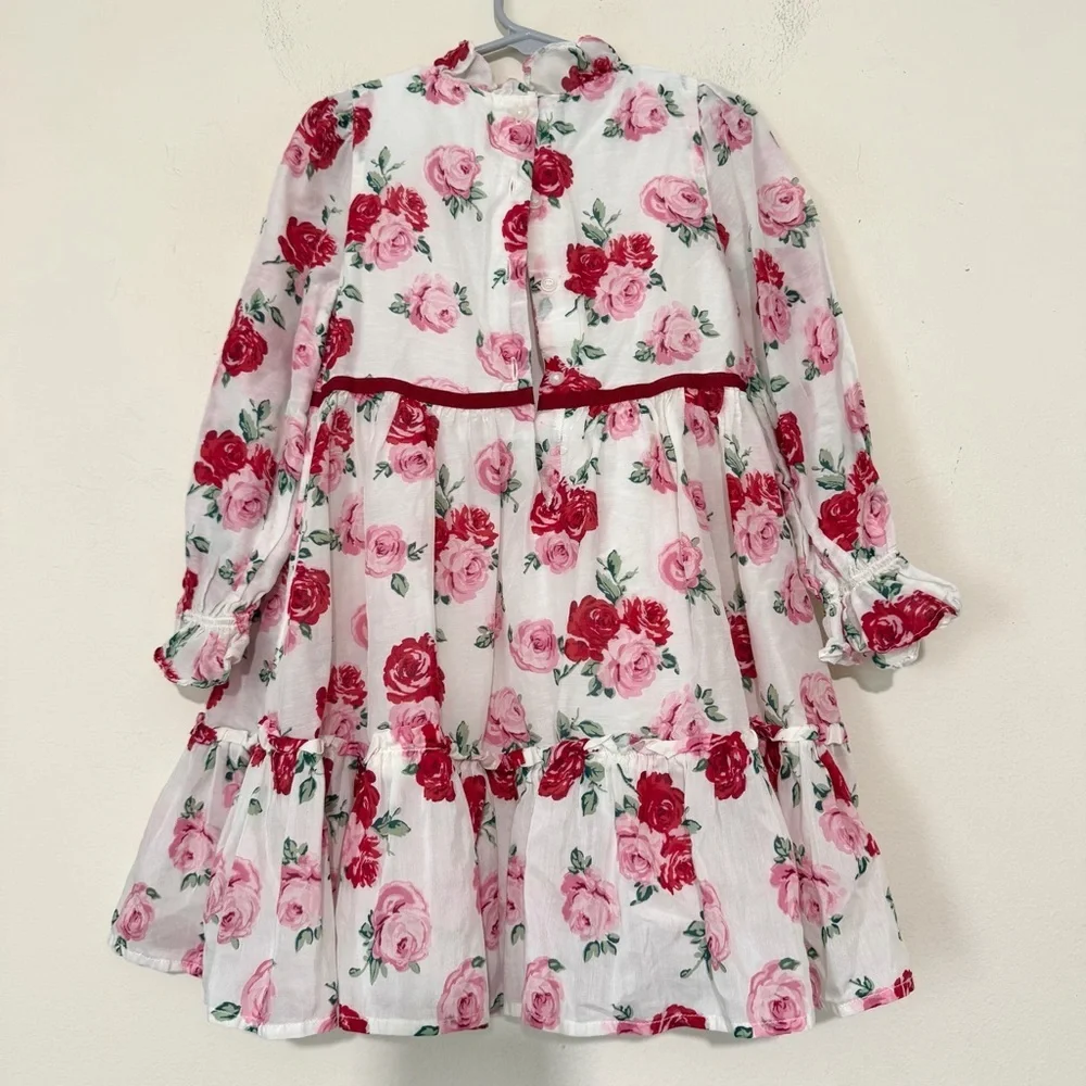 Janie and Jack The Rose Ruffle Dress SIZE 5